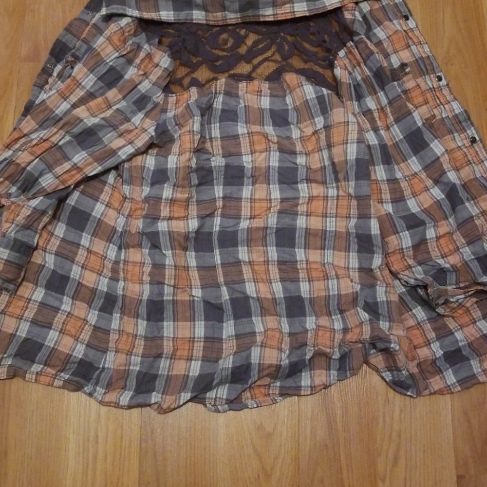 Womans button down shirt.